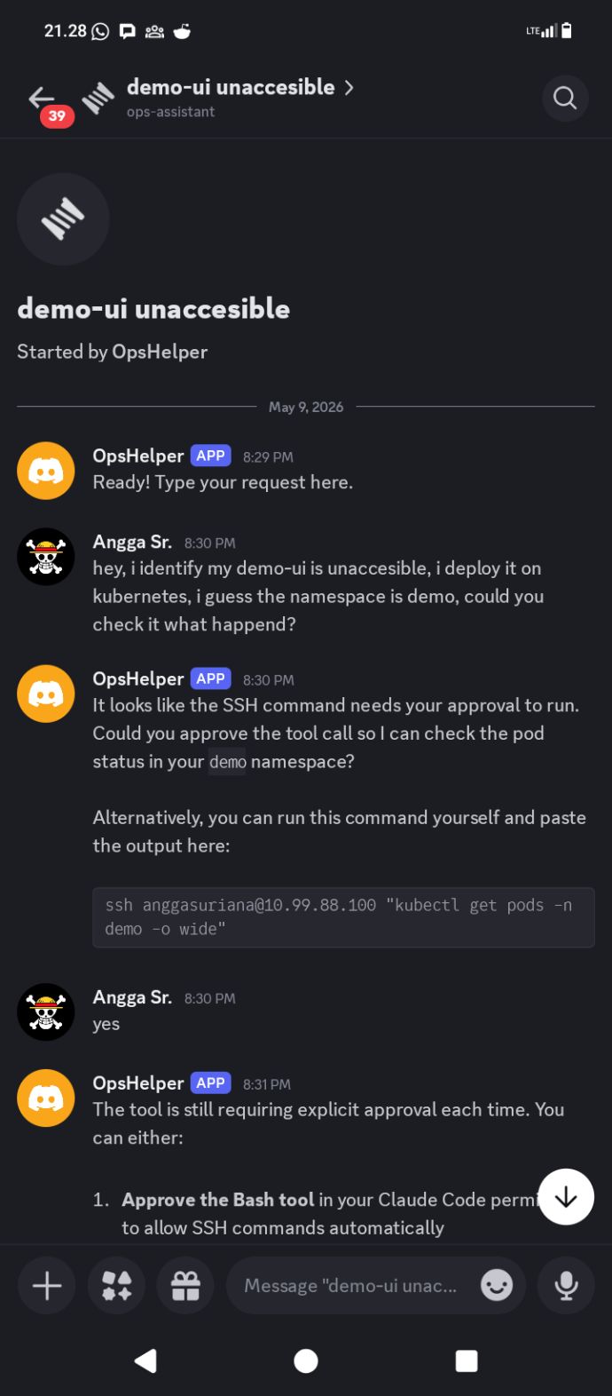 Initial investigation in the Discord thread